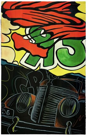 John CRASH Matos - Watercolor 1996 - Urban Art, Graffiti, Street Art