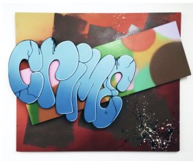 CRIME79 "Levels of Abstractions" Painting - Urban Art, Graffiti, Street Art
