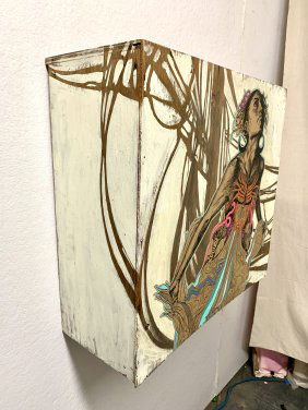 Swoon "Thalasa" Painting - Urban Art, Graffiti, Street Art