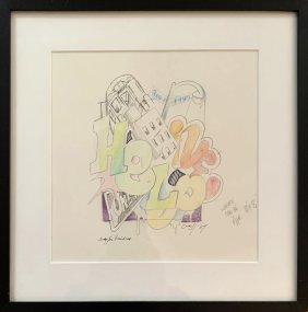 CRASH - "Study" Drawing 1989 . Urban Art, Graffiti, Street Art