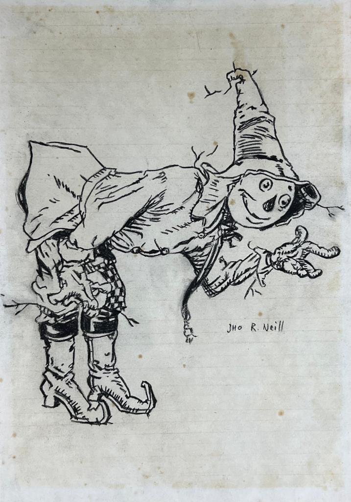 John R. Neill American Mixed Media On Paper Painting (Manner Of) (1 of 4)