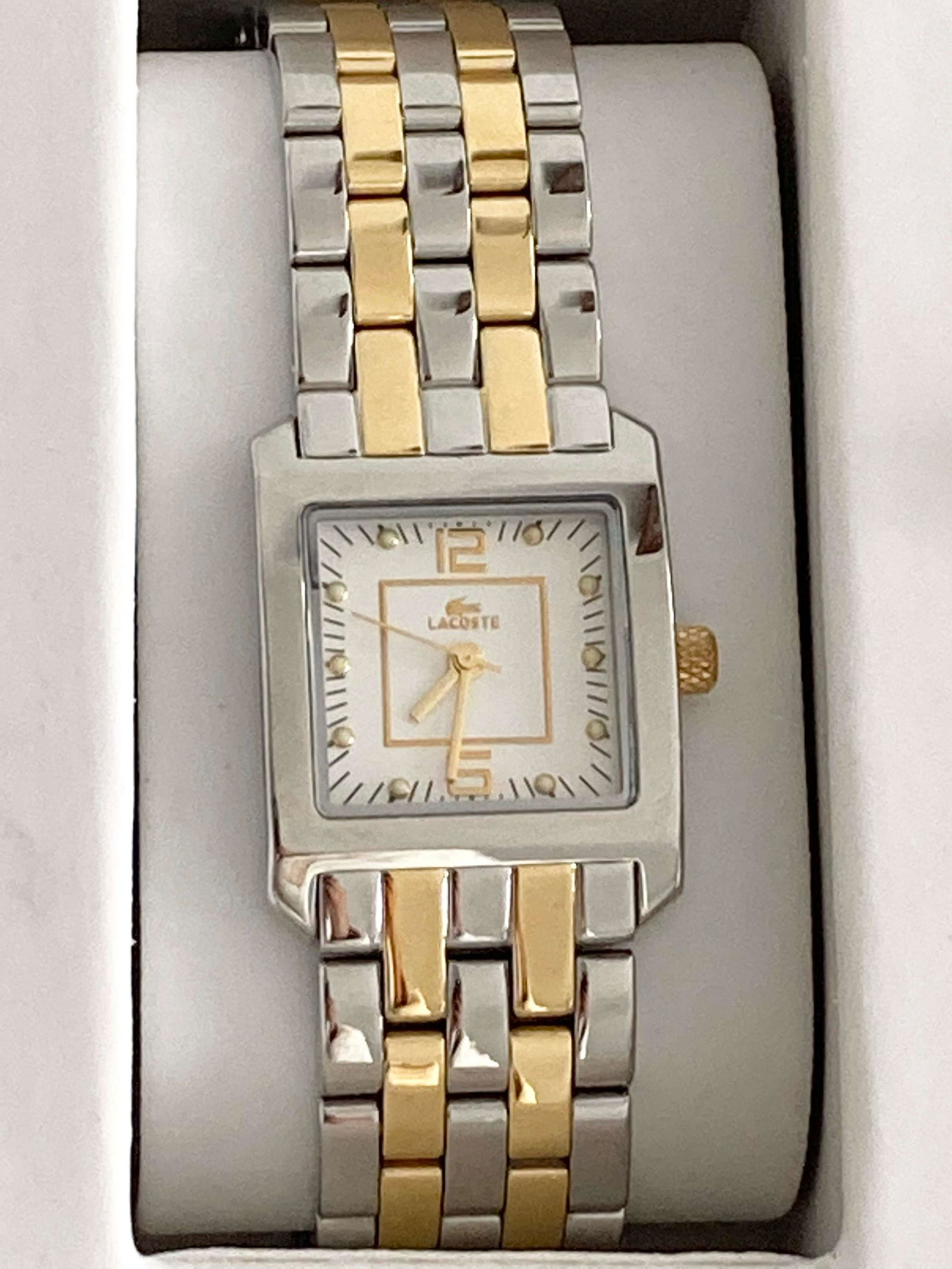 New Lacoste Man Watch in Box: Item Details: New Lacoste Man Watch in Box, Inner length 8 inches