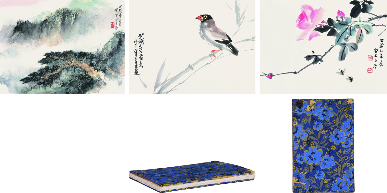 Album,various artists: 張正吟/李亞/胡圖仁 畫冊 款識：世箴仁弟囑，癸丑正吟/世