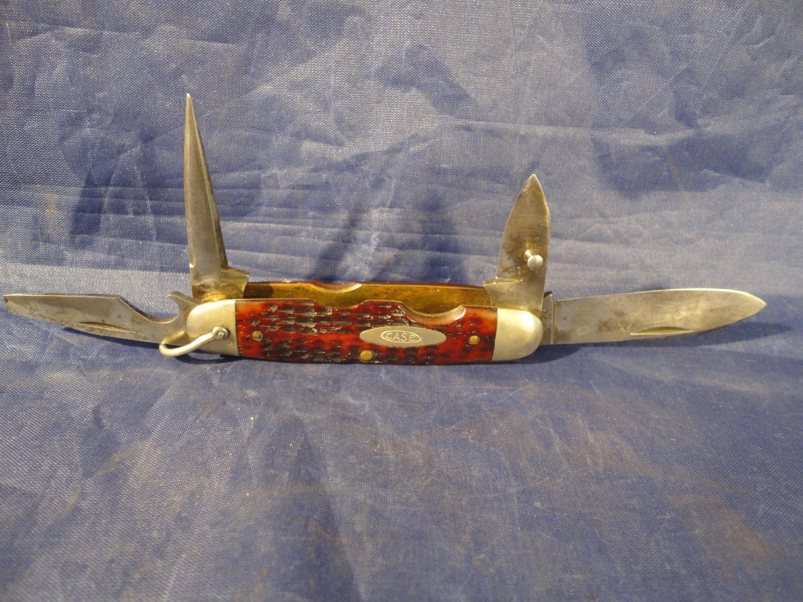 Vintage CASE XX 6445R Scout Styke Camping 4 Blade Pocket Knife 1940 - 64. (1 of 10)