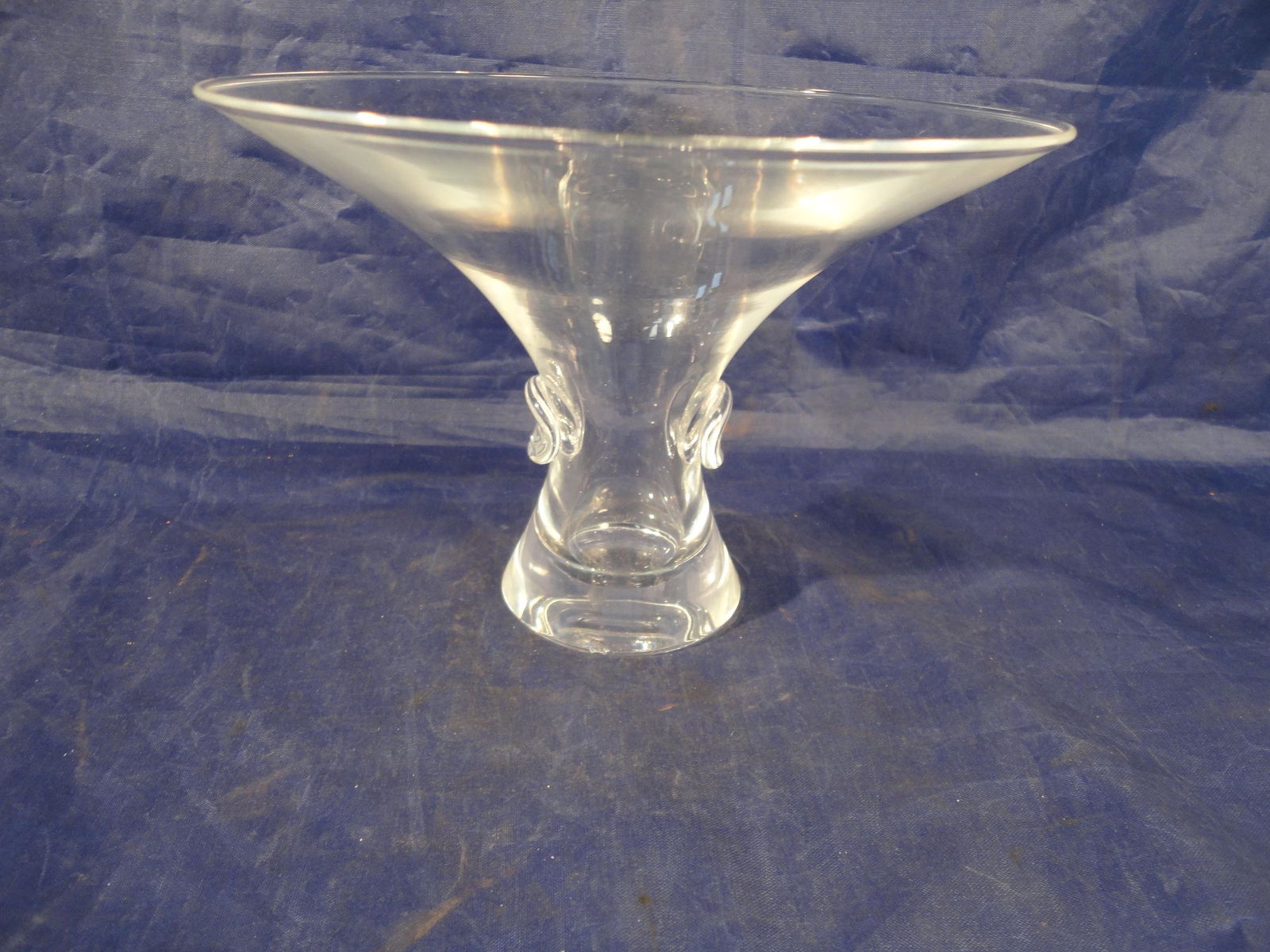Vintage Signed Steuben Glass Crystal George Thompson Bouquet Vase (1 of 5)