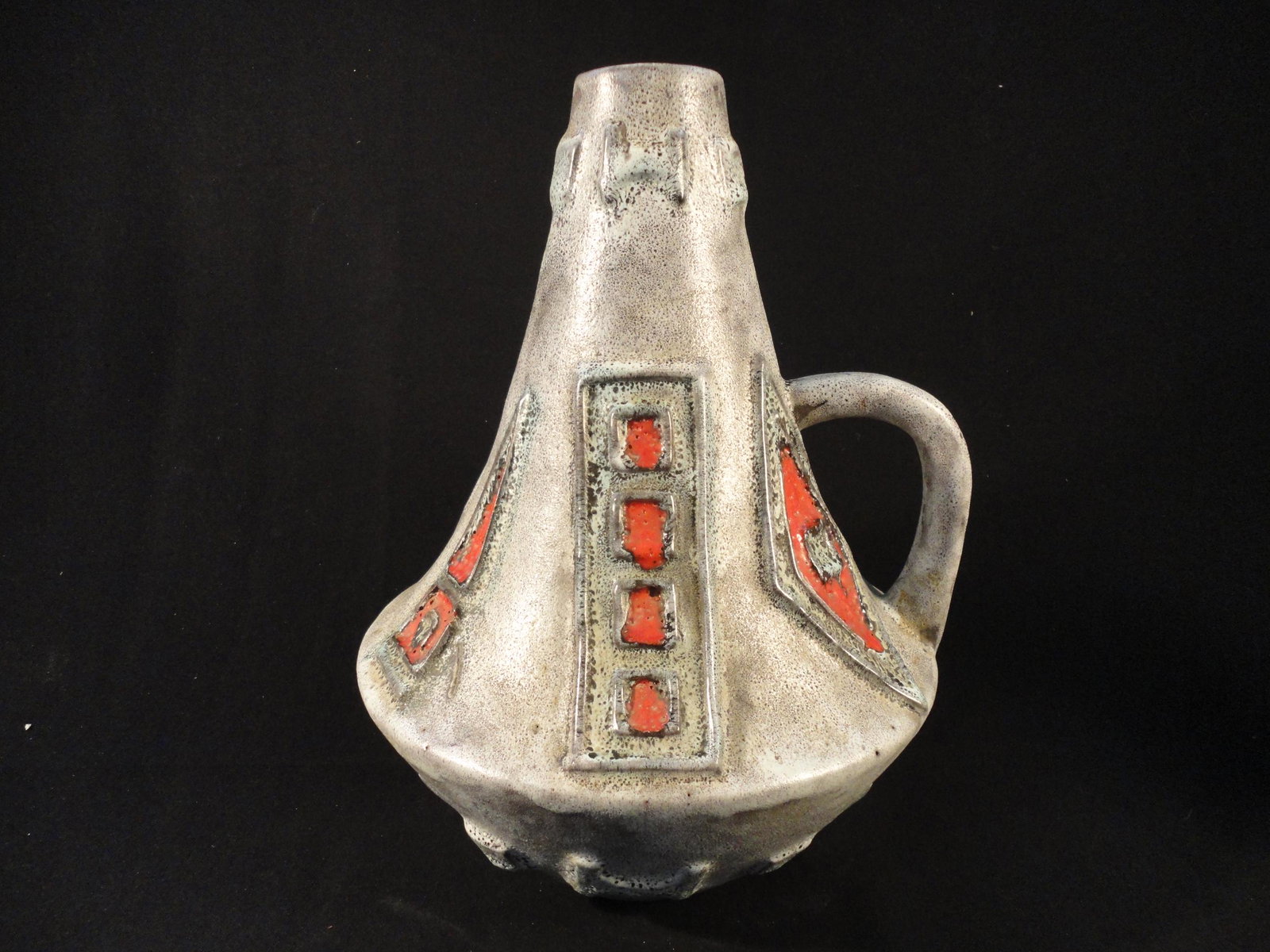 Vintage Walter Gerhards Fat Lava Vase 208/30 - West Germany - Mid Century Modern. (1 of 5)