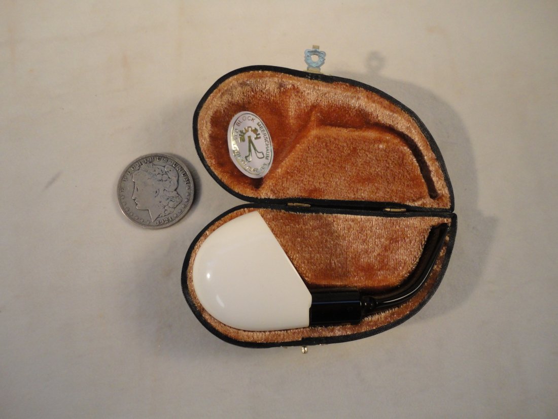 Vintage Block Meerschaum Folding Pocket Pipe. (1 of 8)