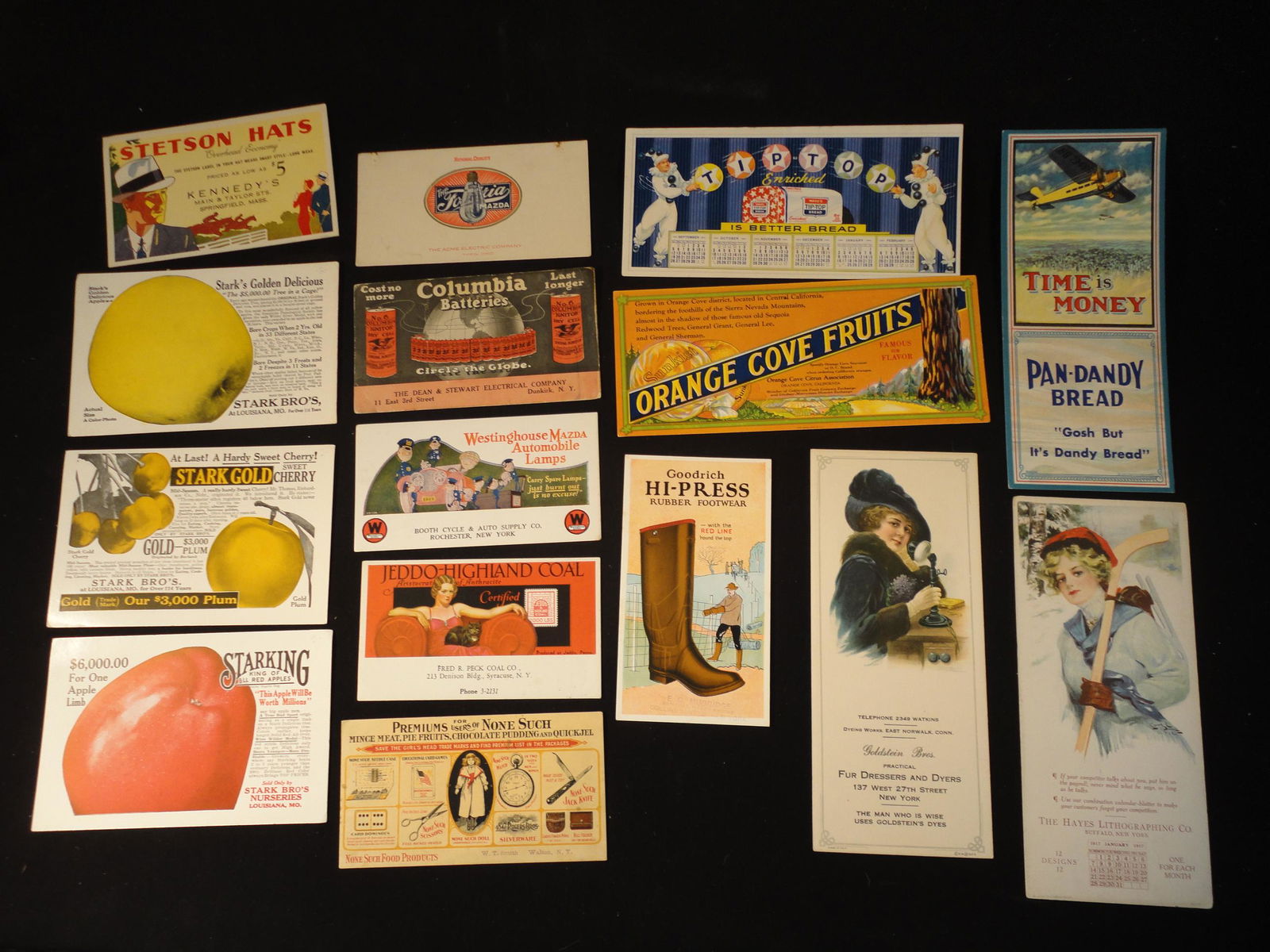 Large Lot Of 32 Vintage Ink Blotters From Various Companies Auction