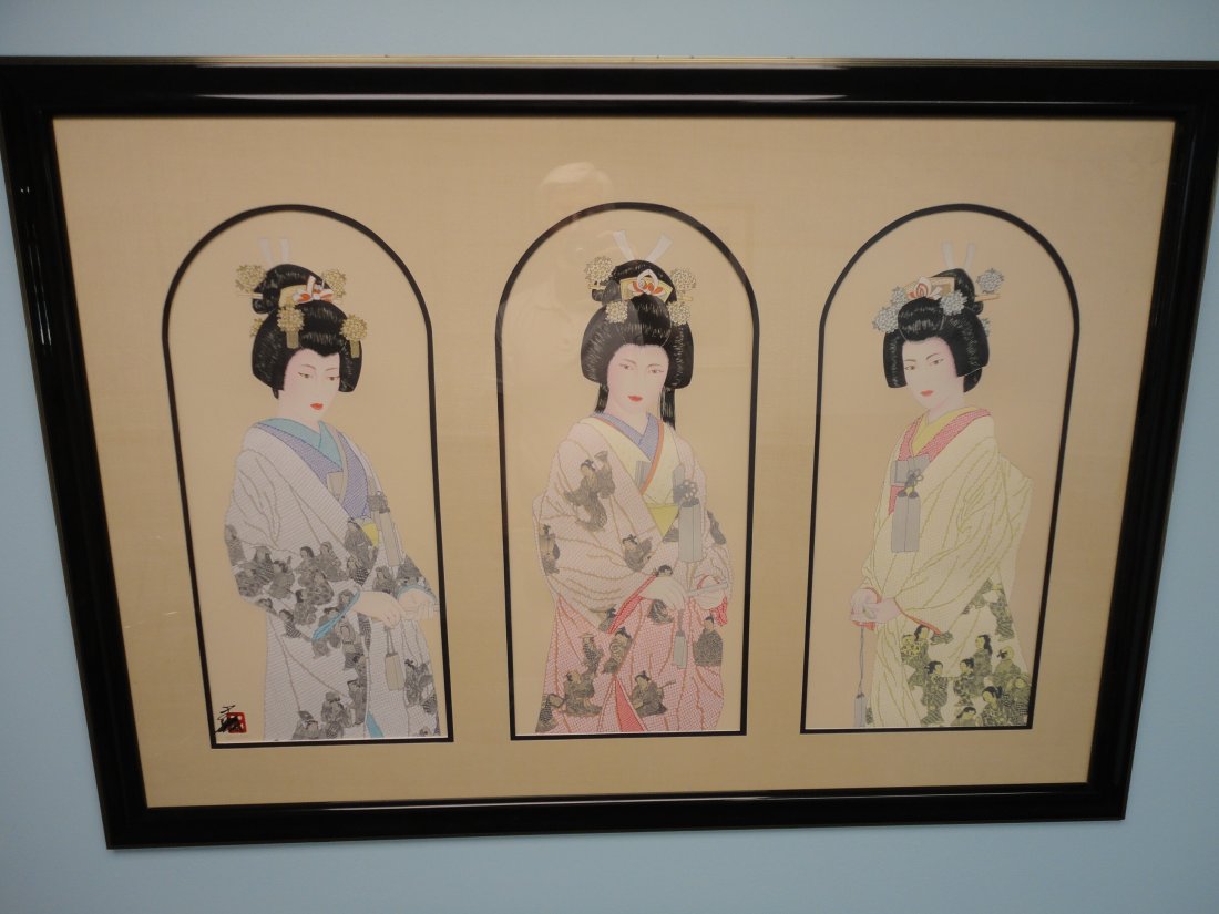 HISASHI OTSUKA Original Signed Limited Edition Print "The Three Eternal Brides". (1 of 5)