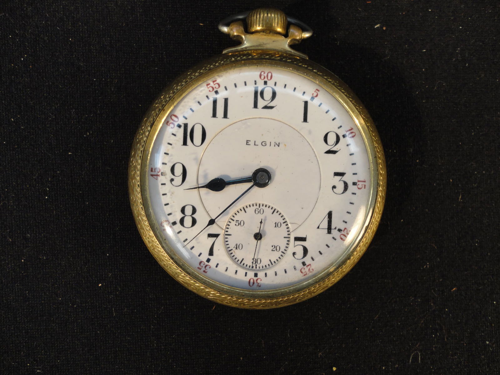 Antique Railroad Grade 16S 21J Elgin Father Time Pocket Watch- Runs Excellent. (1 of 5)