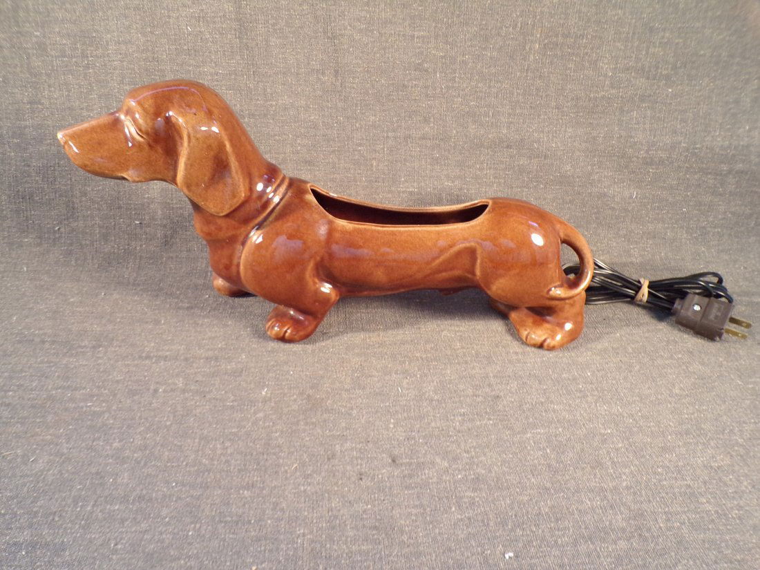 Vintage Mid Century Modern Dachshund TV Lamp - Light (1 of 4)