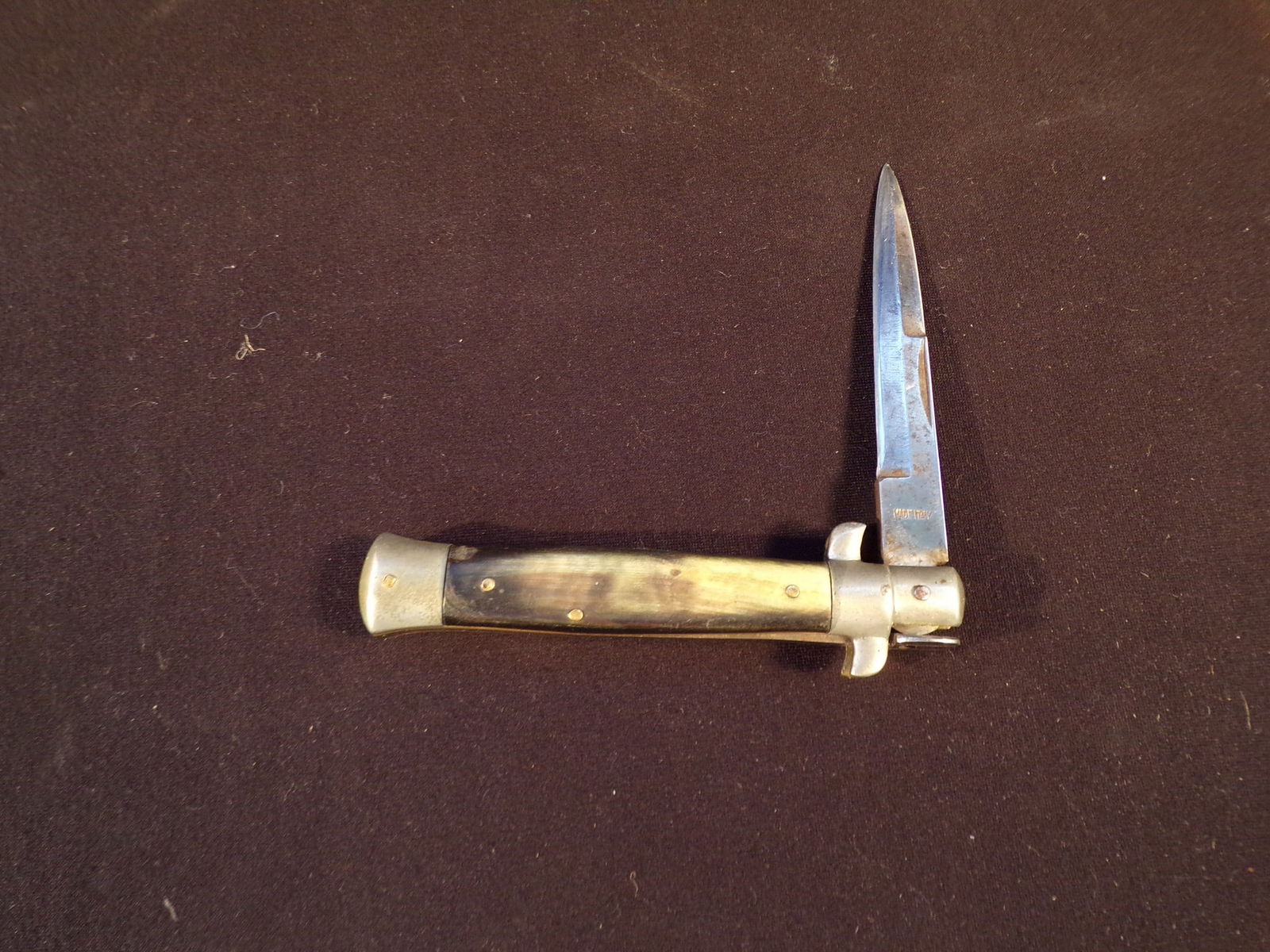 Vintage Made in Italy Stag Handle Lock Back Pocket Knife. (1 of 6)