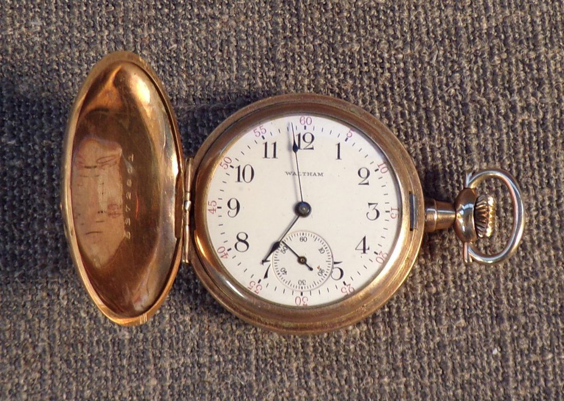 Antique 1907 American Waltham Watch Co. Grade: No. 165 15 Jewel Pocket Watch. (1 of 6)