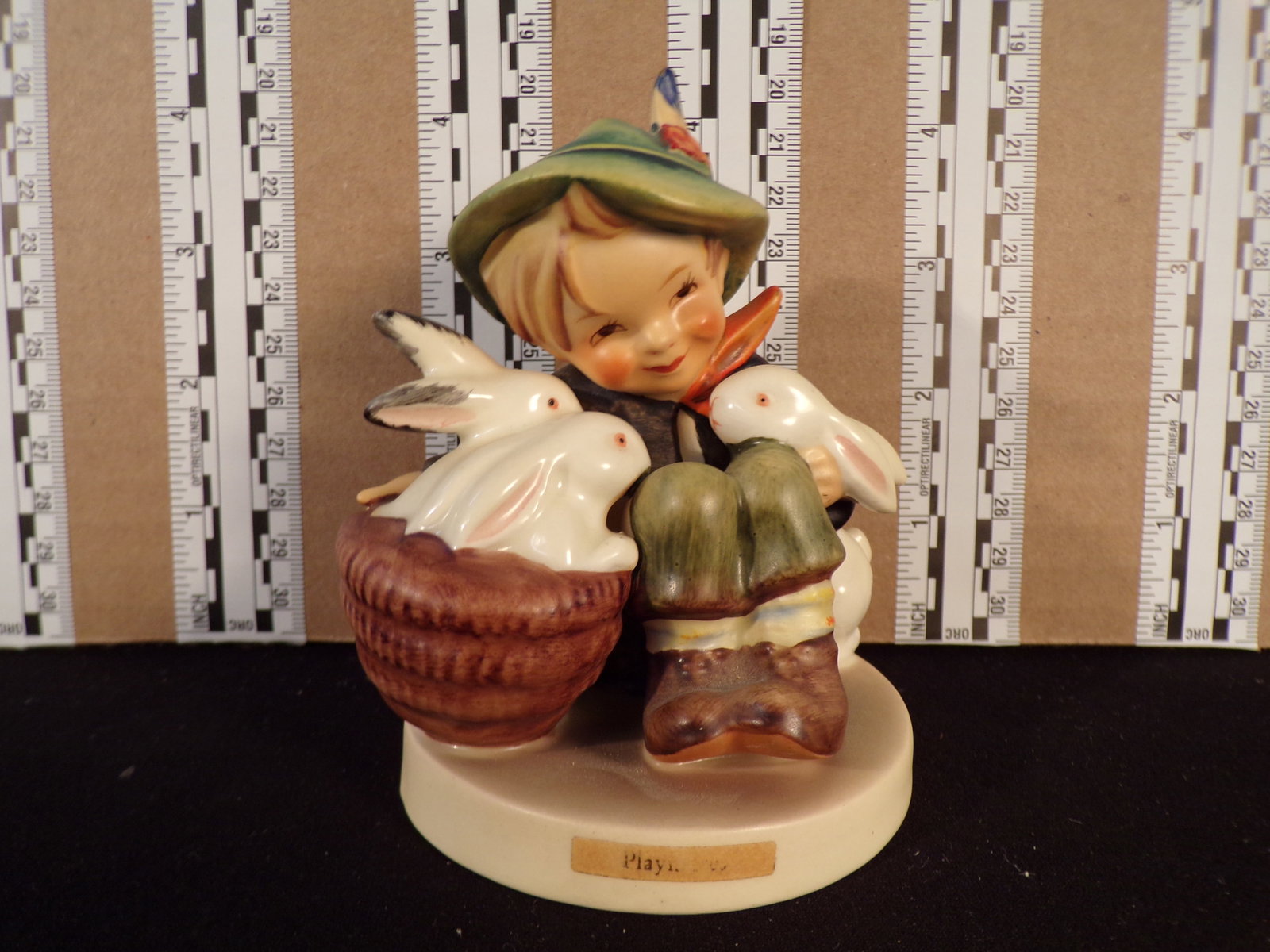 Hummel #58, Trademark # - 3d, Figurine Name - Playmates: Up for auction is Hummel #58, Trademark # - 3d, Figurine Name - Playmates, This hummel does not have a box and displays these special attributes: None. This Hummel is in excellent condition with no ch