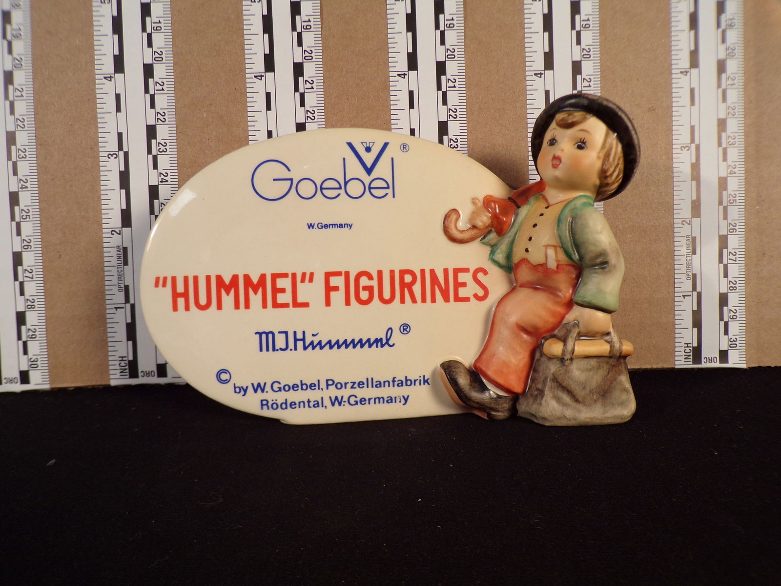 Hummel #187,  Size Indicator # - 187 a Trademark # - 5, Figurine Name - Dealer Plaque (1 of 2)