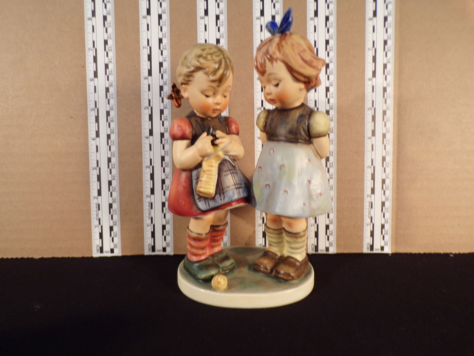 Hummel #256,  Trademark # - 4, Figurine Name - Knitting Lesson (1 of 2)