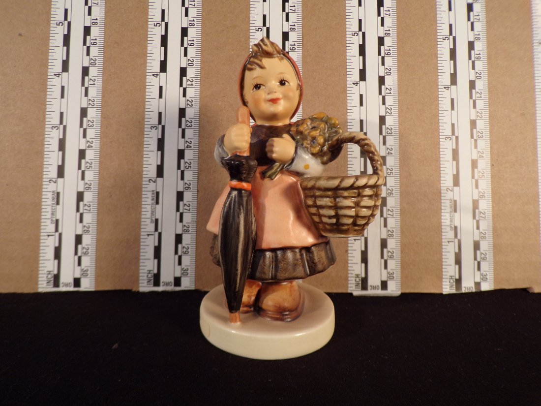Hummel #350,  Trademark # - 6, Figurine Name - On Holiday (1 of 2)