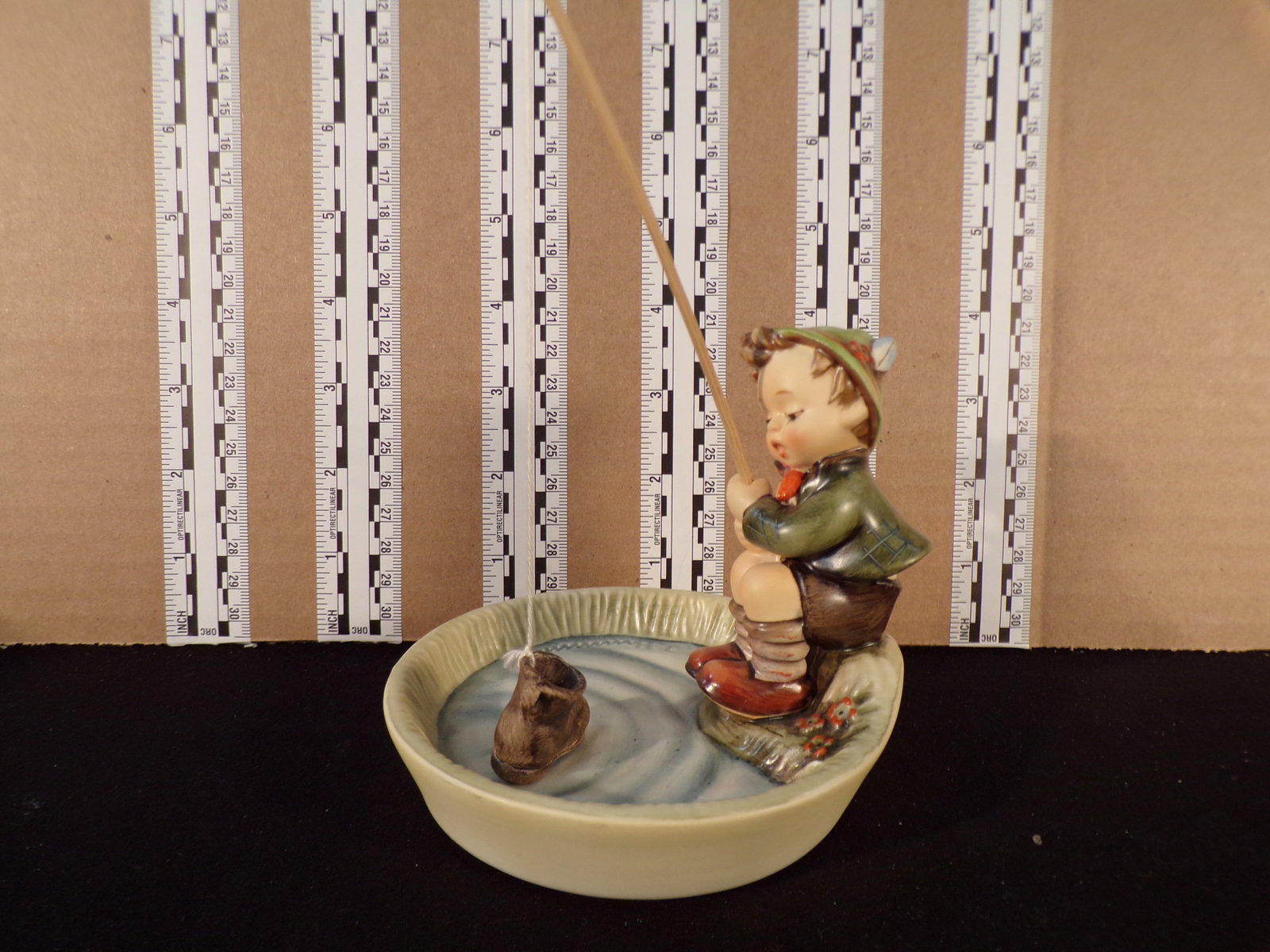 Hummel #373, Trademark # - 6, Figurine Name - Just Fishing: Up for auction is Hummel #373, Trademark # - 6, Figurine Name - Just Fishing, This hummel does have a box and displays these special attributes: None. This Hummel is in excellent condition with no chi