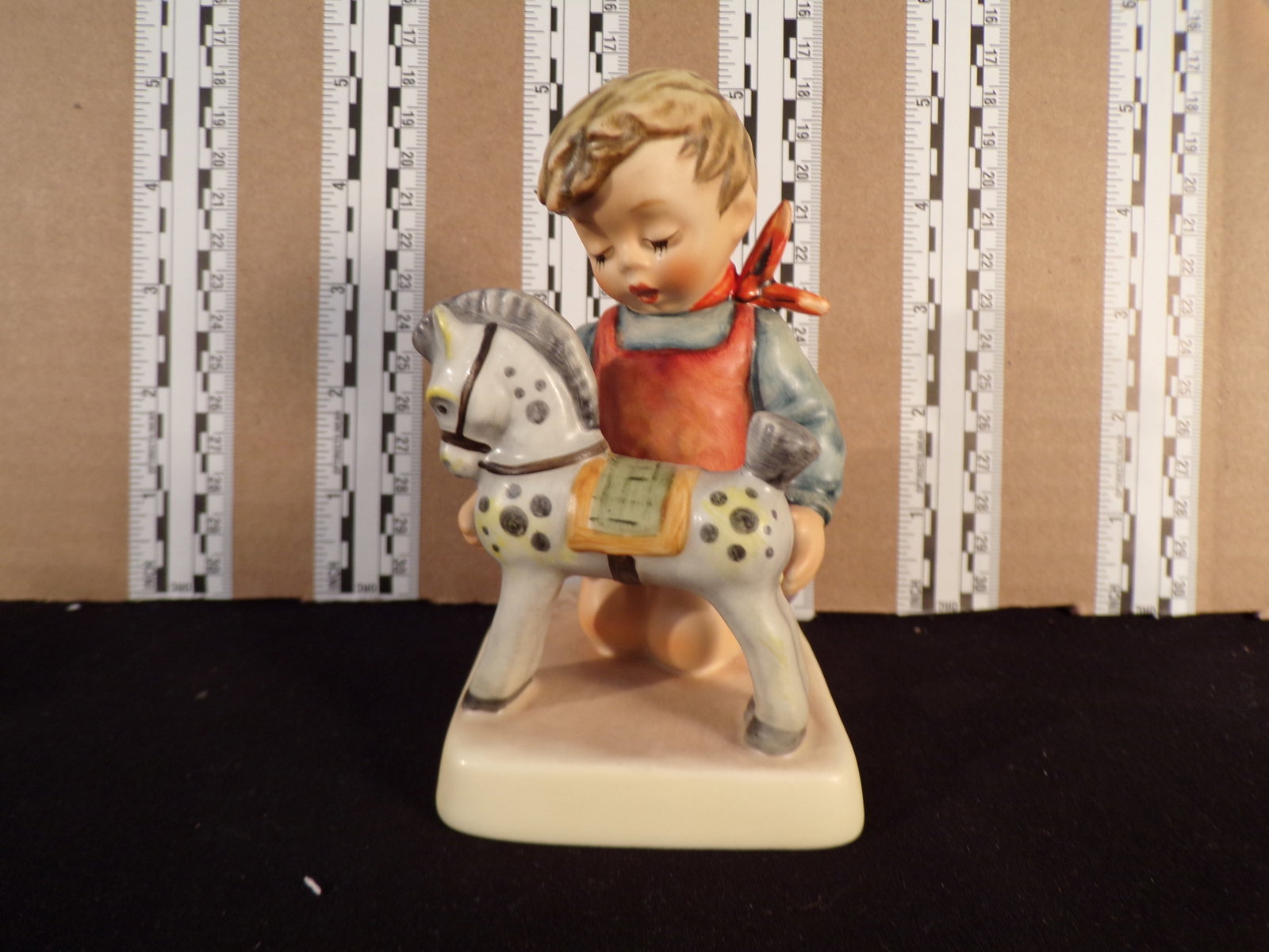 Hummel #423, Trademark # - 6, Figurine Name - Horse Trainer: Up for auction is Hummel #423, Trademark # - 6, Figurine Name - Horse Trainer, This hummel does not have a box and displays these special attributes: None. This Hummel is in excellent condition with n