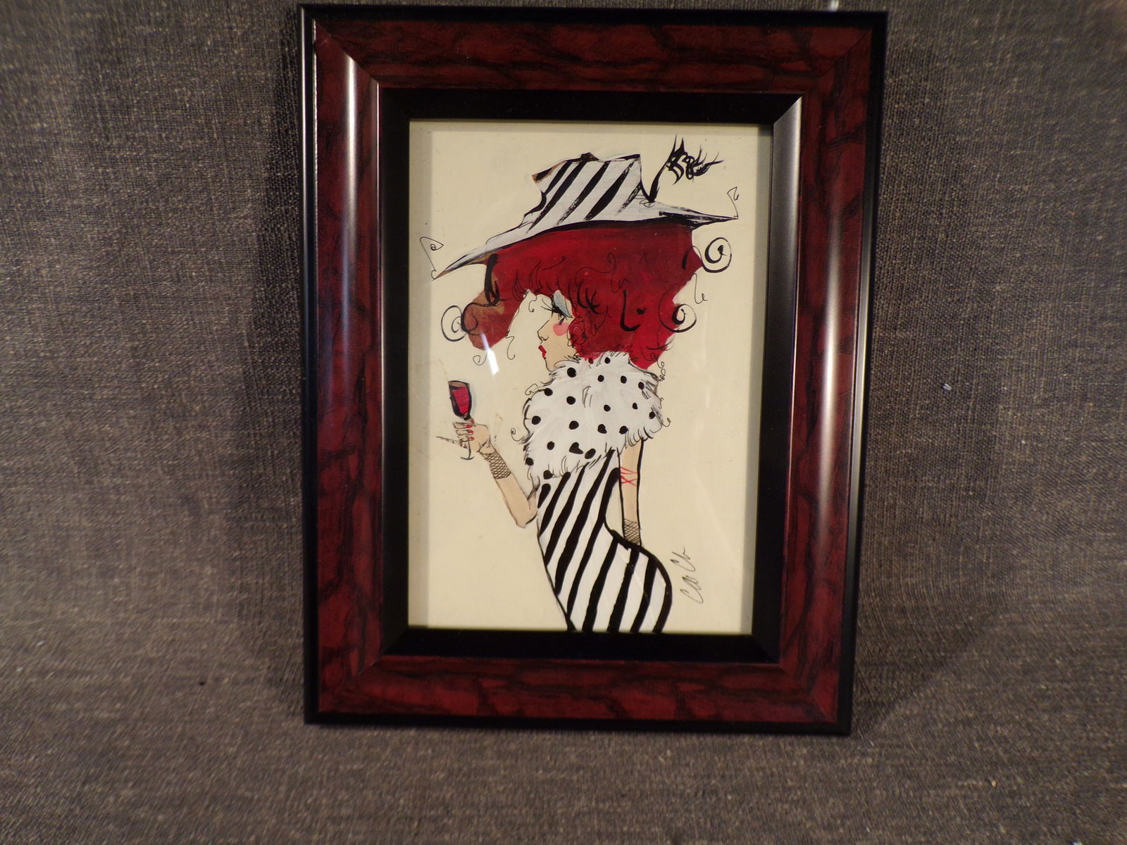 Original Modernist Cordell Cordaro Signed Acrylic Painting on Panel (1 of 3)