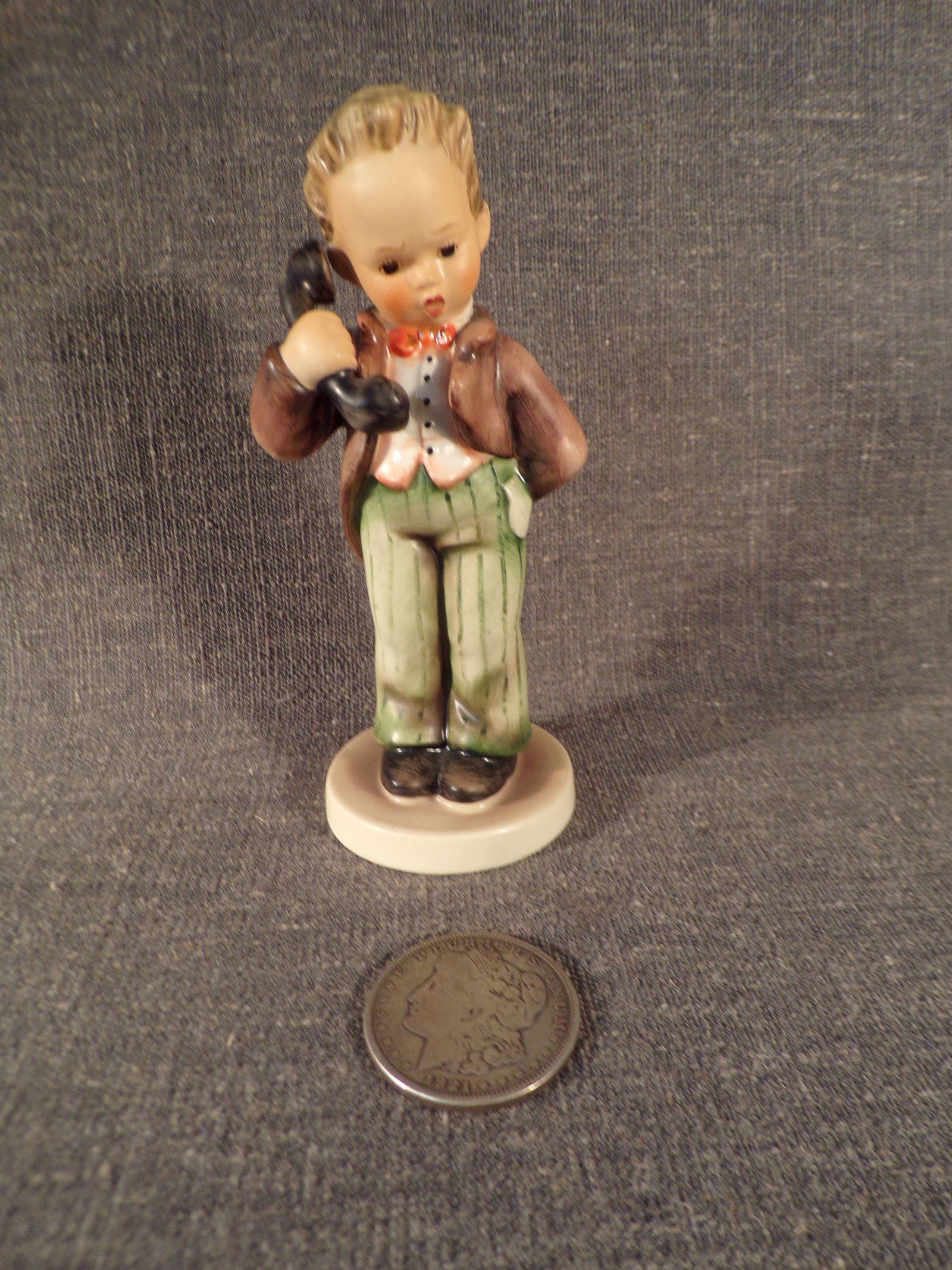 Hummel #124, Size Indicator - 124/0, Trademark # - 3, Figurine Name - Hello (1 of 2)