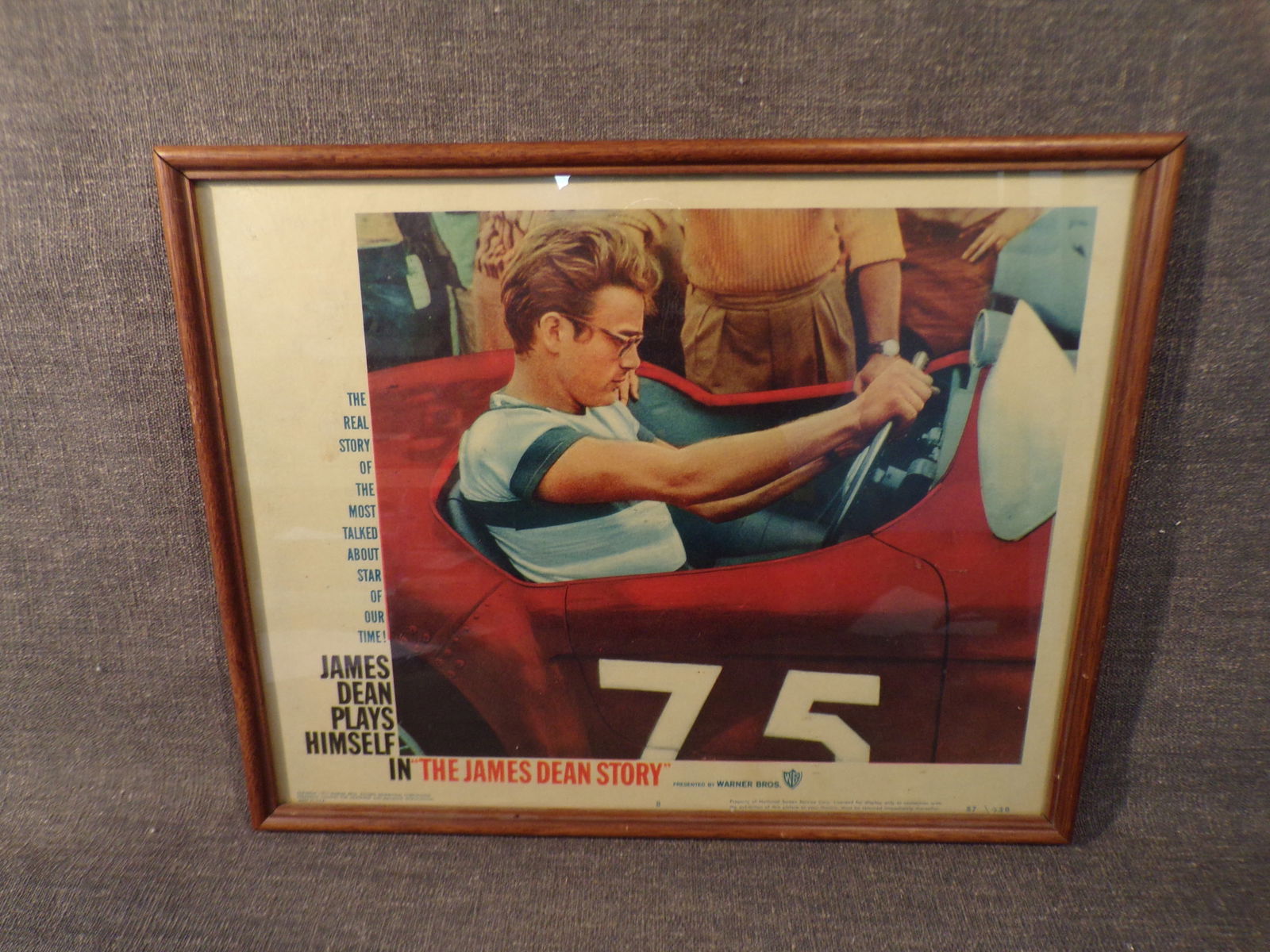 1957 James Dean Story Original Lobby Card - Robert Altman NYC Documentary - Framed (1 of 4)