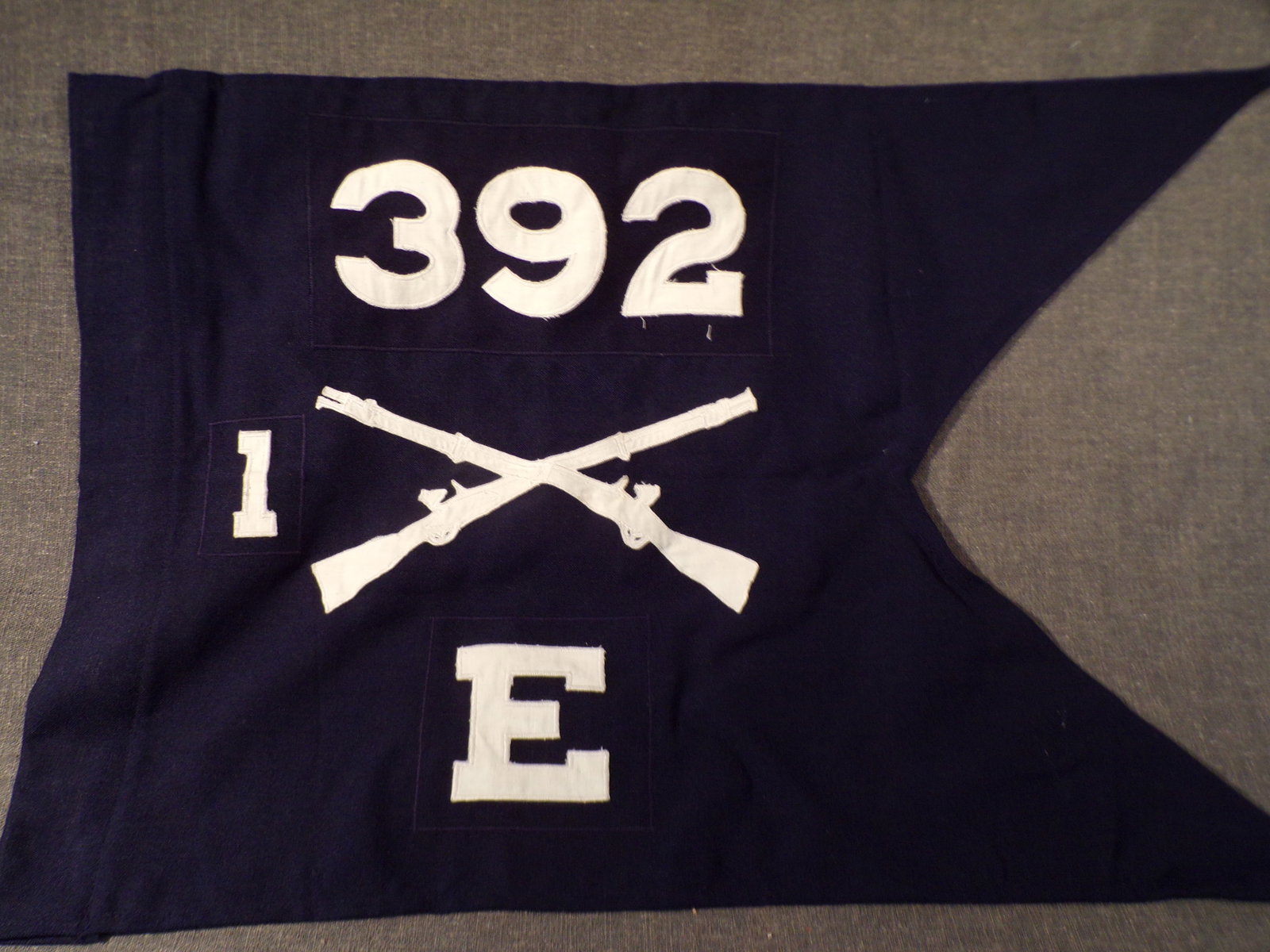 Vintage US Military WW2 Guidon Flag 392nd Infantry Regiment - 1st Battalion  - Company E (1 of 1)