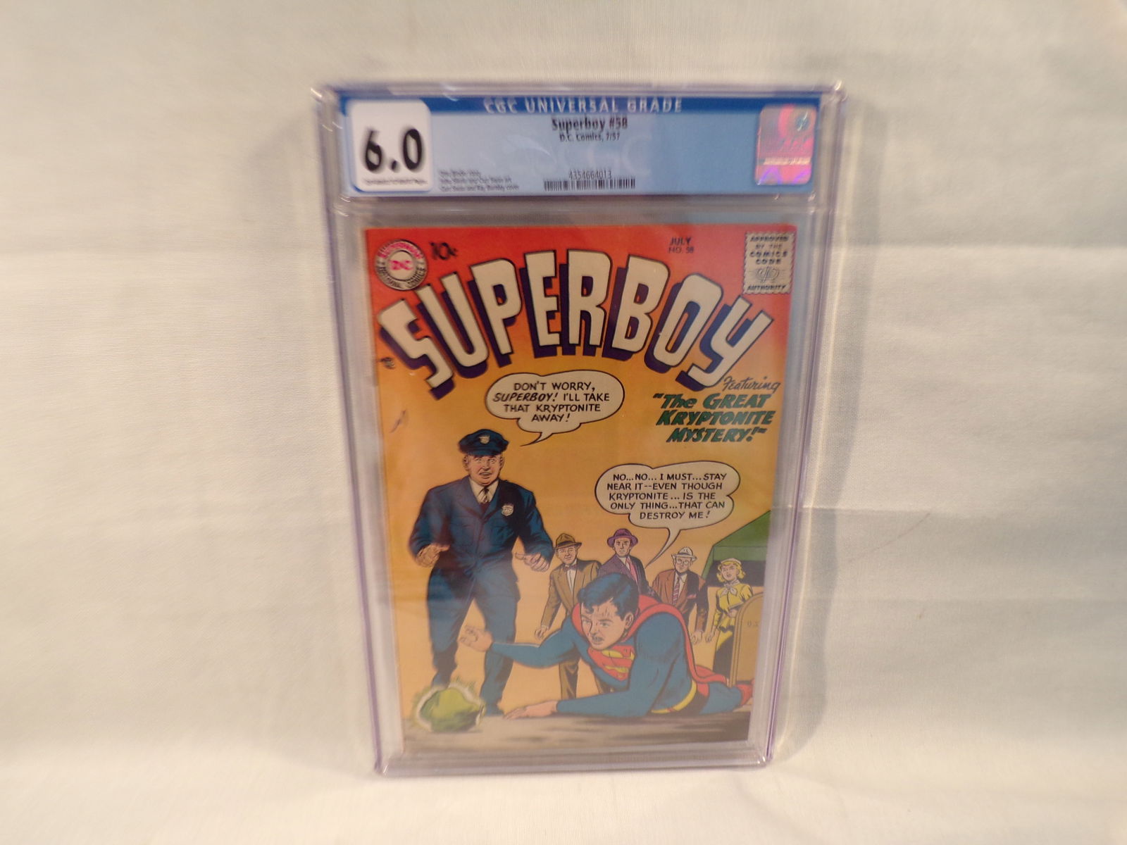 Superboy #58 CGC 6.0 DC Comics 1957 - Great Kryptonite Mystery. (1 of 3)