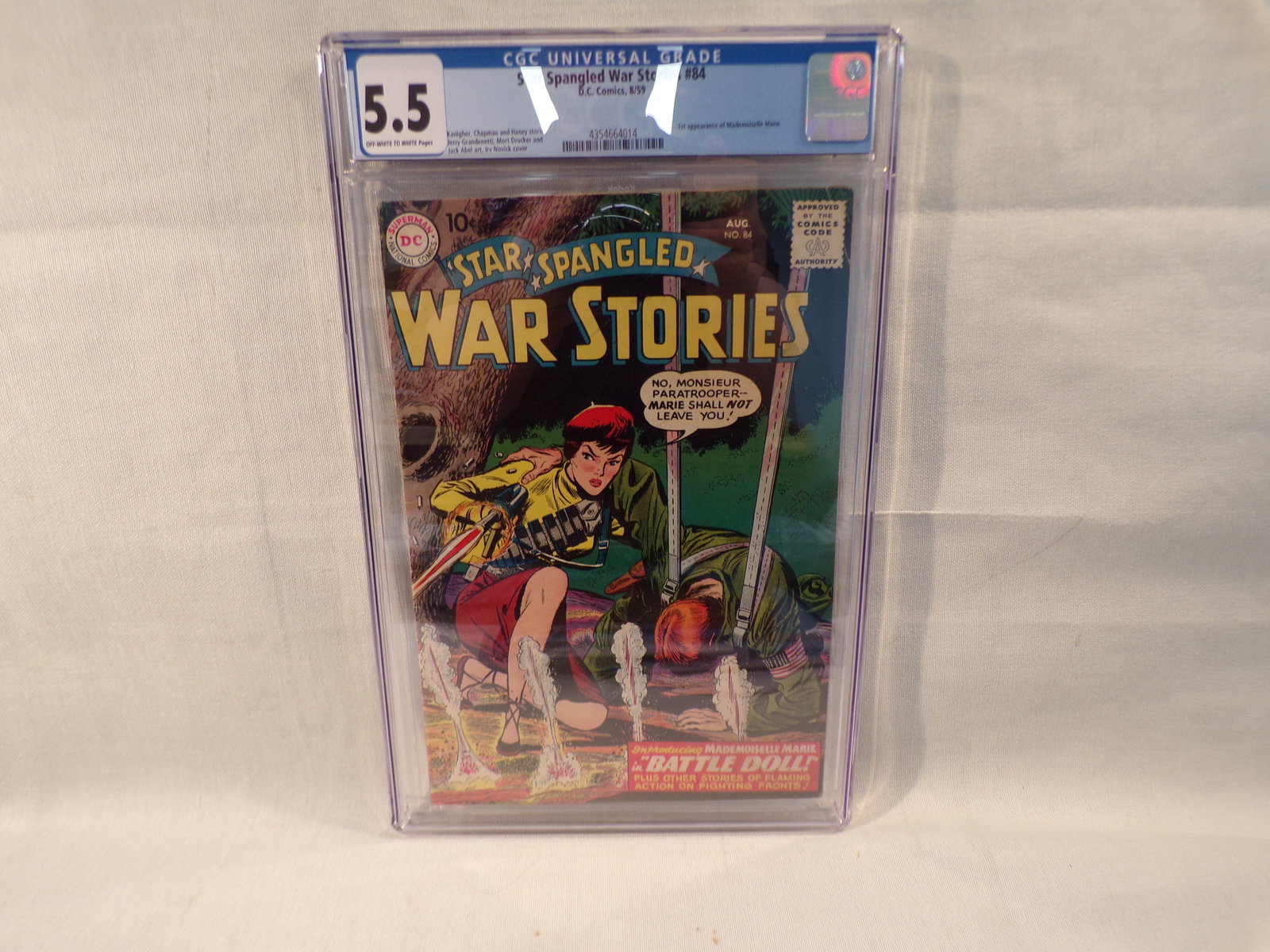 Star Spangled War Stories #84 CGC 5.5 DC Comics 1959 1st Mademoiselle Marie in Battle Doll. (1 of 3)