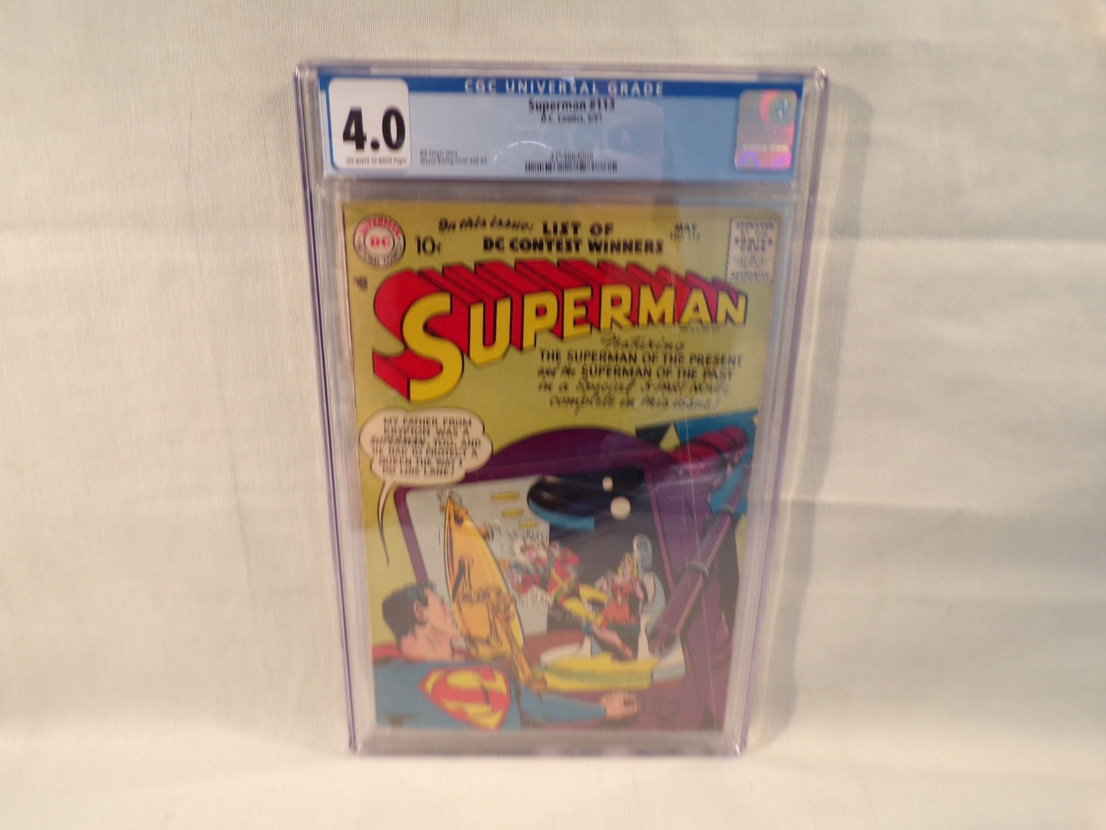 Superman #113 CGC 4.0 DC Comics 1957 Superman - Special 3 Part Novel. (1 of 3)