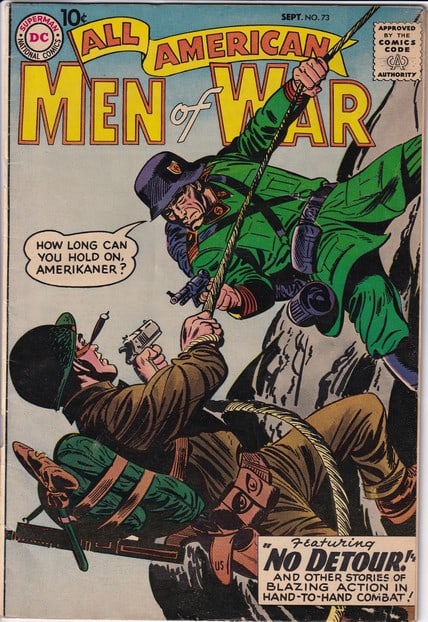 1959 DC All American Men of War #73 Silver Age 10 Cent Comic Book. (1 of 2)