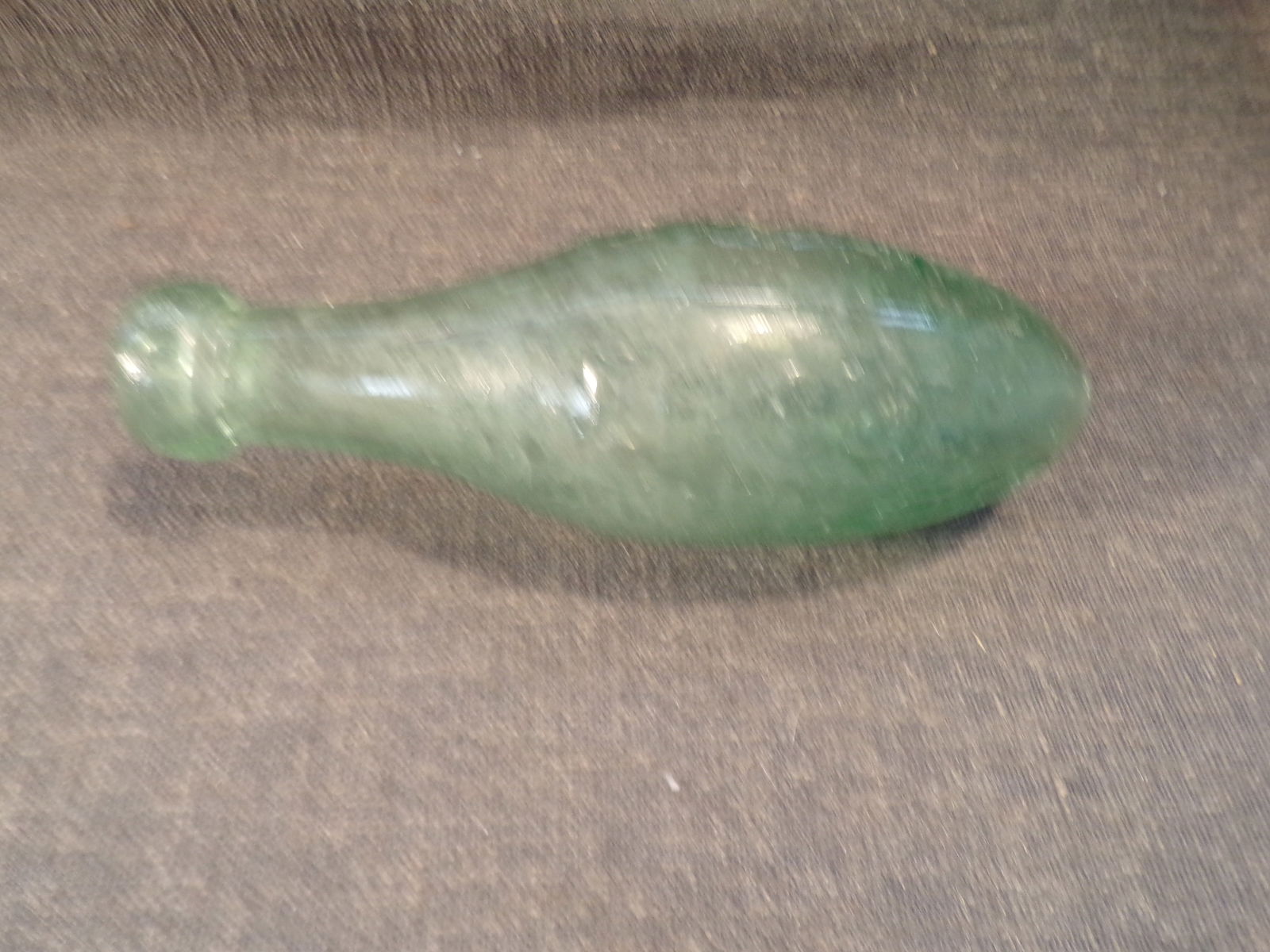 Rare J H Cuff Soda Bottle - Torpedo Shaped - Manchester Est 1801 (1 of 7)