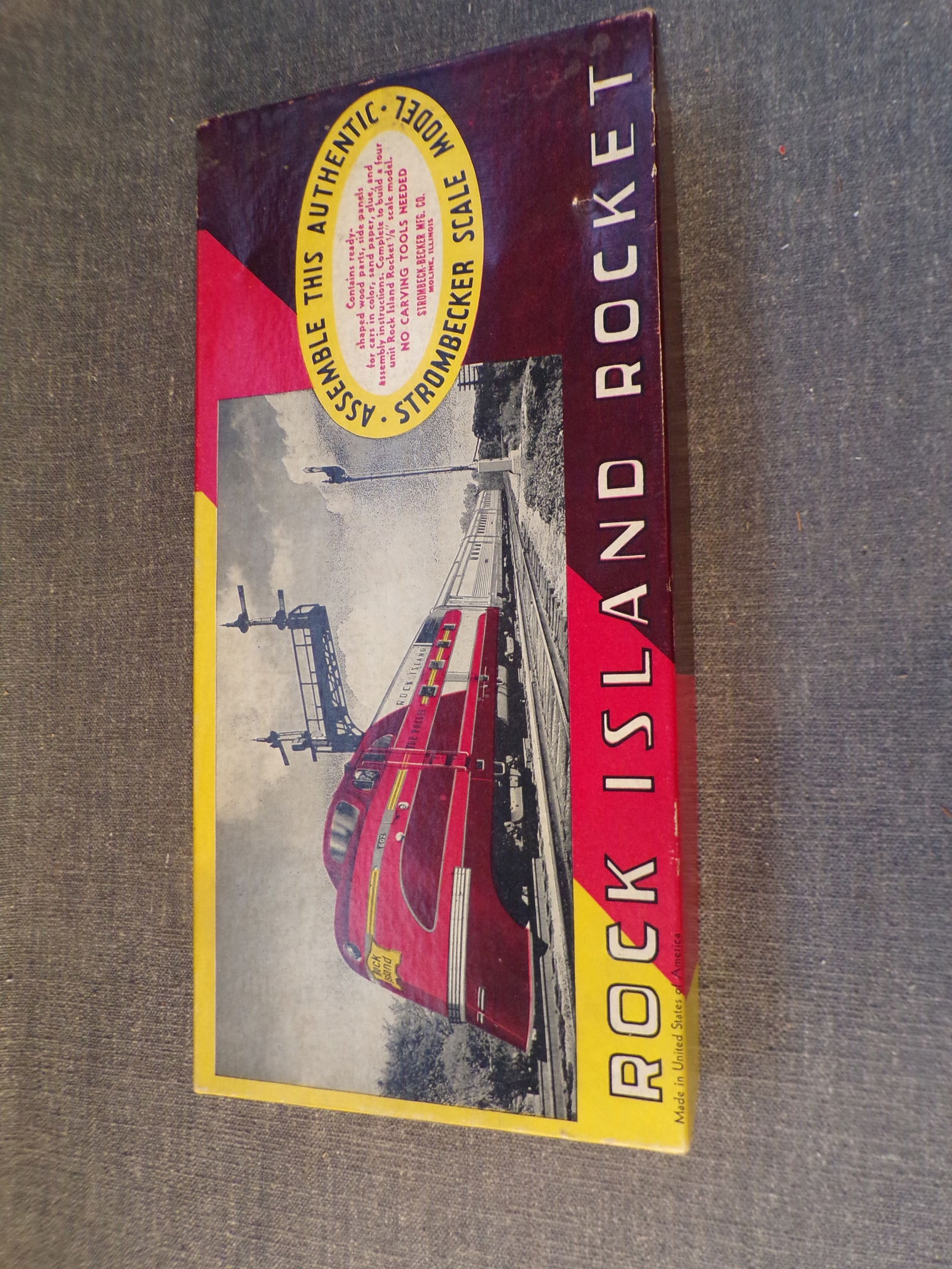 Vintage Strombecker 0 Gauge Rock Island Rocket Set No 1937 - New In Box. (1 of 3)