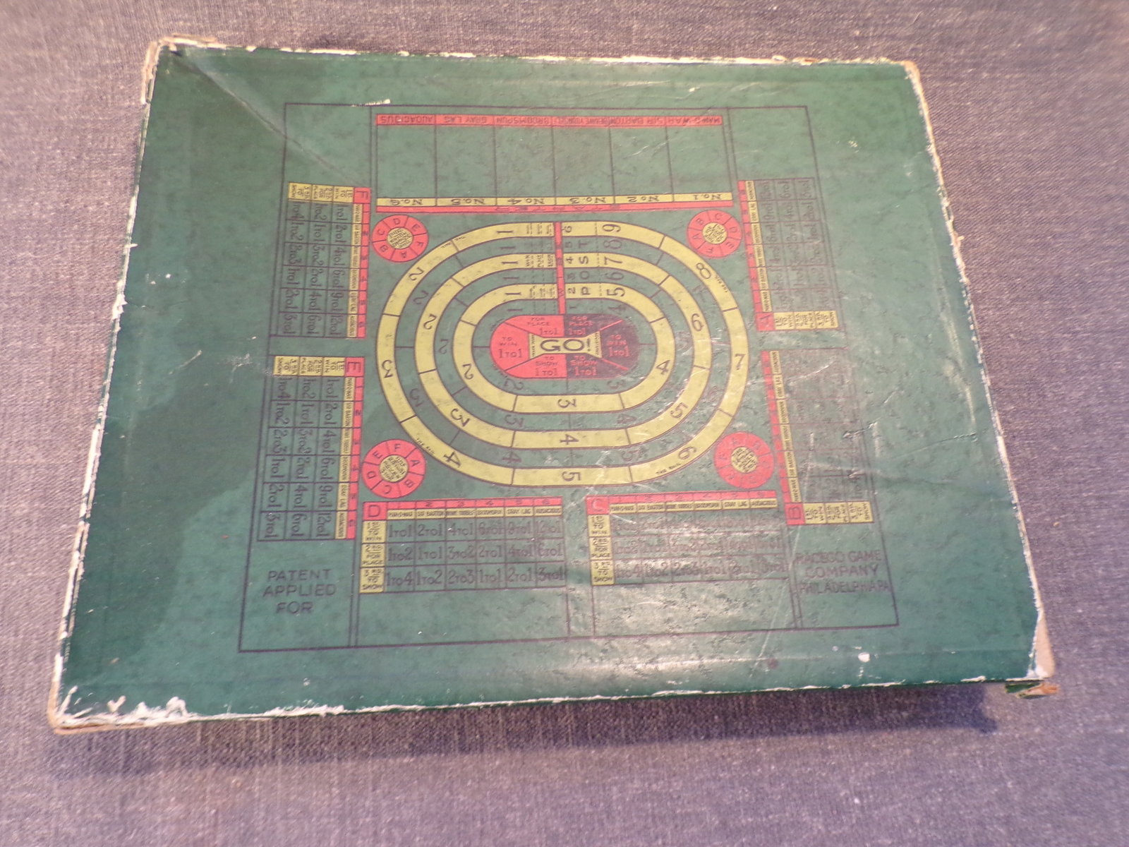 Antique 1921 Go! The Great Race Game by Racego - James B. Ludlow: Antique 1921 Go! The Great Race Game by Racego - James B. Ludlow. This Game is in Very Good or better condition as pictured. Philadelphia: Racego Game Company, (1921). The Box has some wear as shown. 