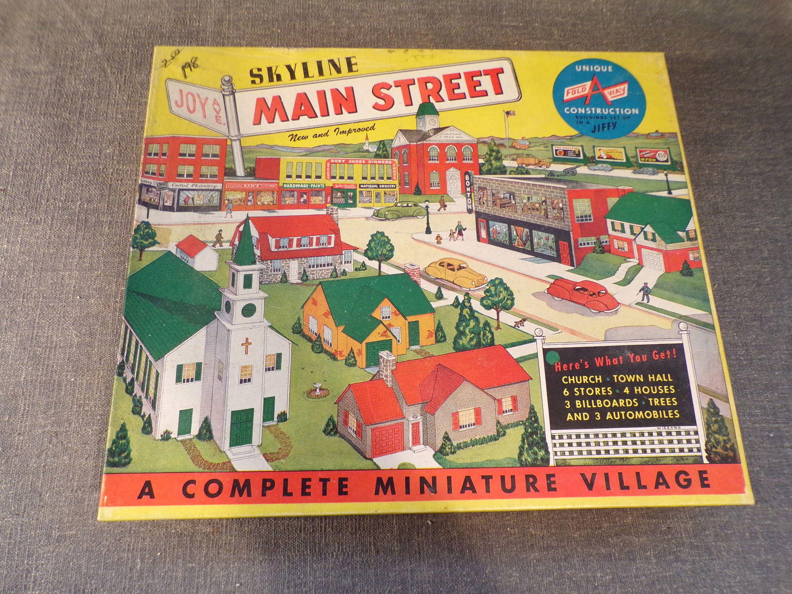 Vintage Skyline Main Street Complete Miniature Village - Fold A Way Construction Toy (1 of 7)