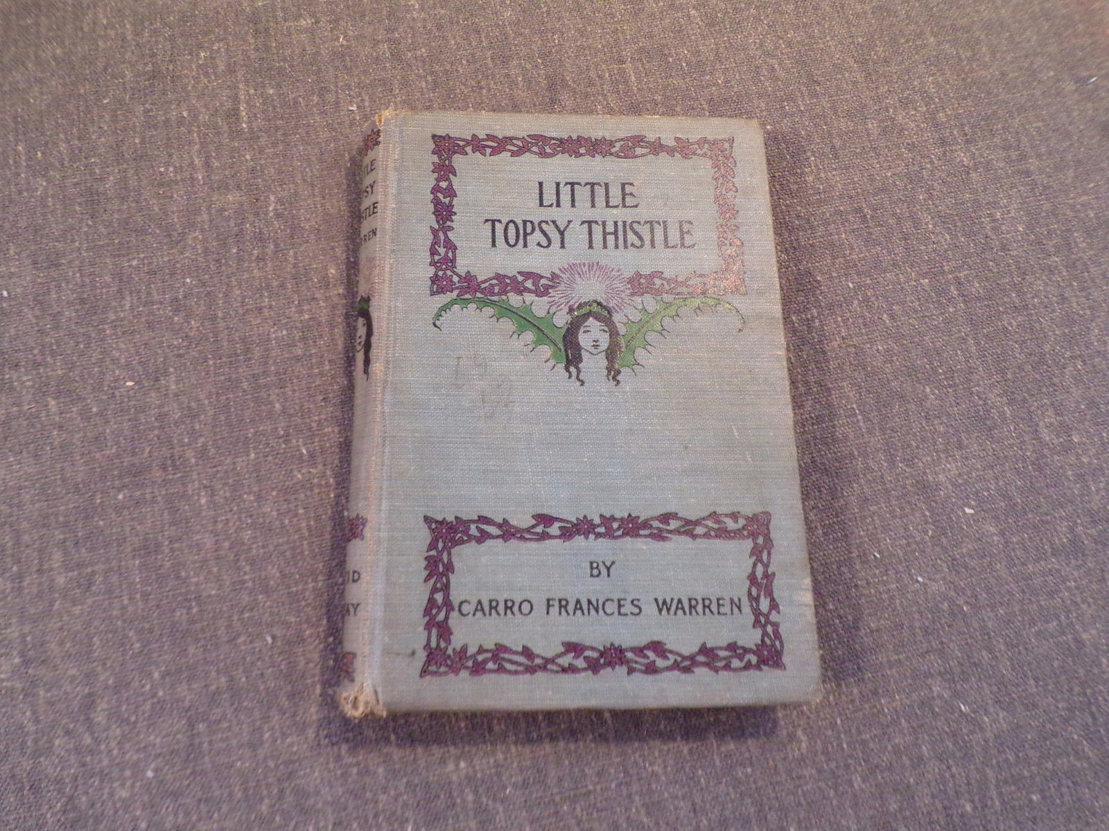 1913 1st Edition Little Tospy Thistle by Carro Frances Warren.: 1913 1st Edition Little Tospy Thistle by Carro Frances Warren. Published by David McKay. This book is good or better condition as pictured. 105 pages. See pictures for complete condition and descripti