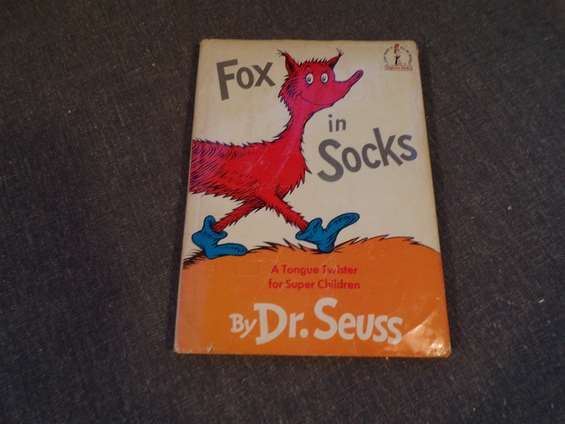 1965 True 1st Edition Fox in Socks by Dr. Seuss with Dust Jacket (1 of 10)