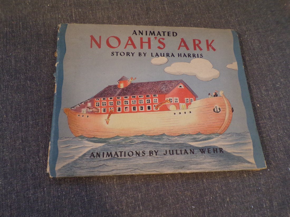 1945 1st Edition Animated Noah's Ark by Laura Harris: 1945 1st Edition Animated Noah's Ark by Laura Harris and Julian Wehr (Animator) - Published by Grosset and Dunlap Publishers, New York NY, 1945. This Book is in Fair to Good condition as pictured. No 