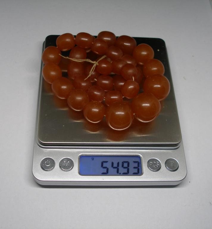 Beads Amber Amber Amber beads. Kaliningrad.USSR Honey amber.54.93 grams: (This lot will be shipped from our warehouse in ukraine)