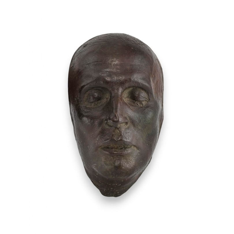 19th century Death mask of Napoleon I: Death mask of Napoleon I in bronzeOrigin: FrancePeriod: 19th centuryMaterials: BronzeDimensions: Ht 27 x 16 x 12 cm