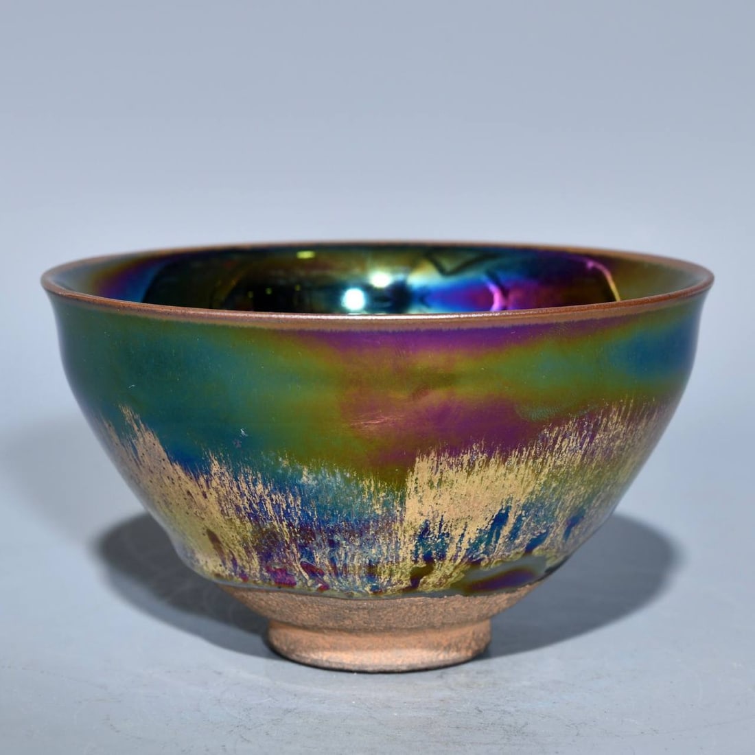 A Song Dynasty Jian Ware Polychrome Iridescent Tea Bowl (1 of 6)