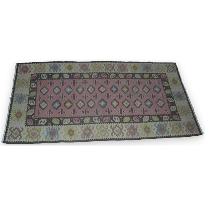 20th century Kilim Rug: Kilim RugOrigin: EasternPeriod: 20th centuryMaterials: WoolDimensions: Ht 176 x 90 cm