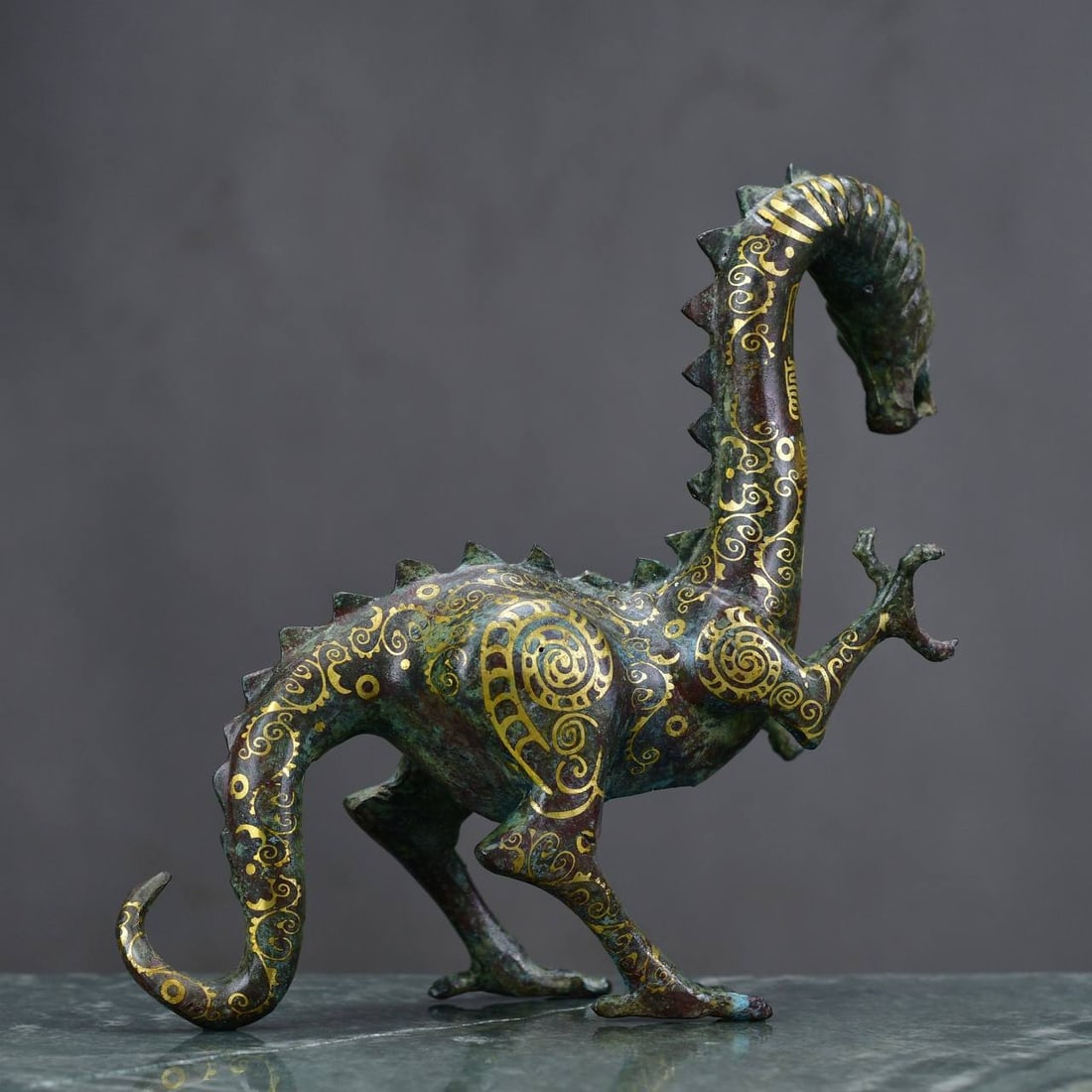 Gilded Dragon Vase - 8