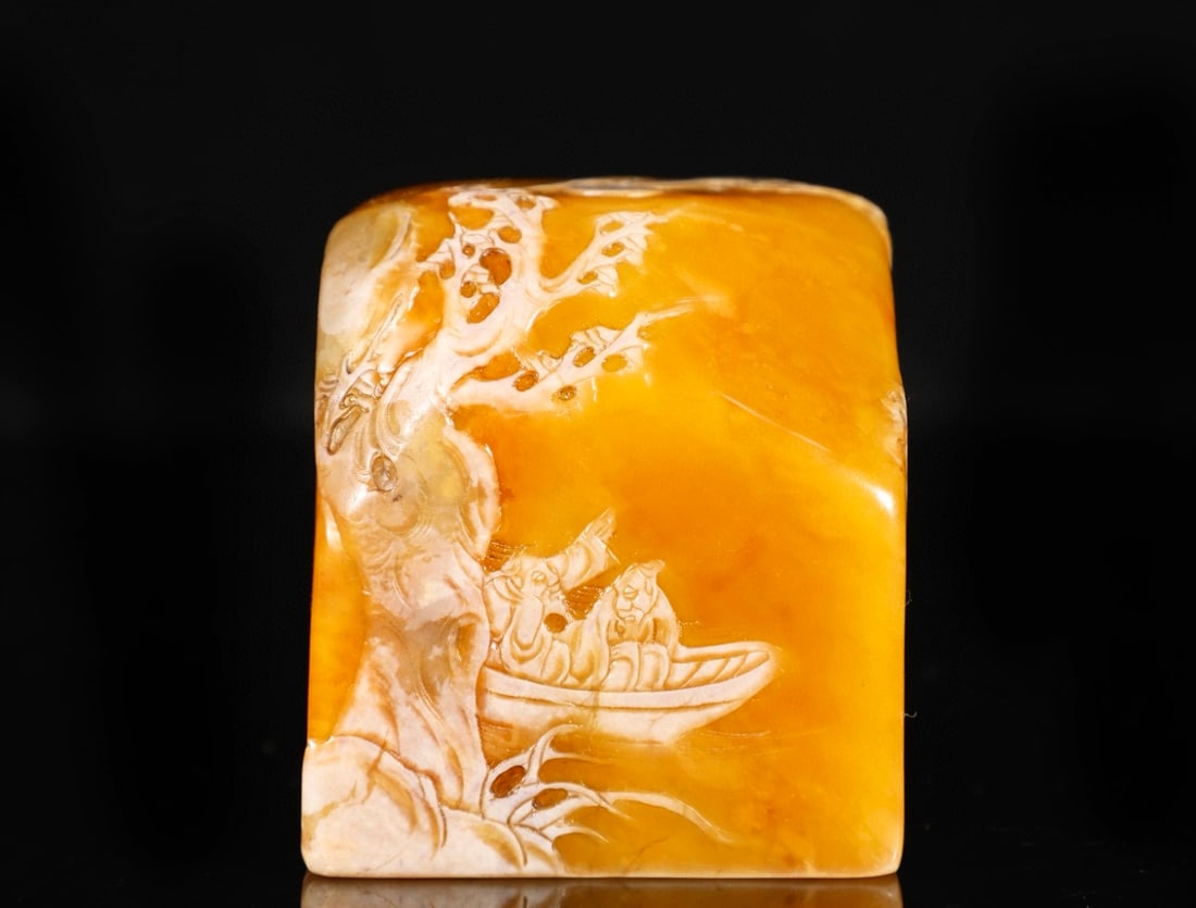 Shoushan stone/Tianhuang stone, weighing 536 grams, measuring 6.5*6*6 cm! Made from precious raw (1 of 9)