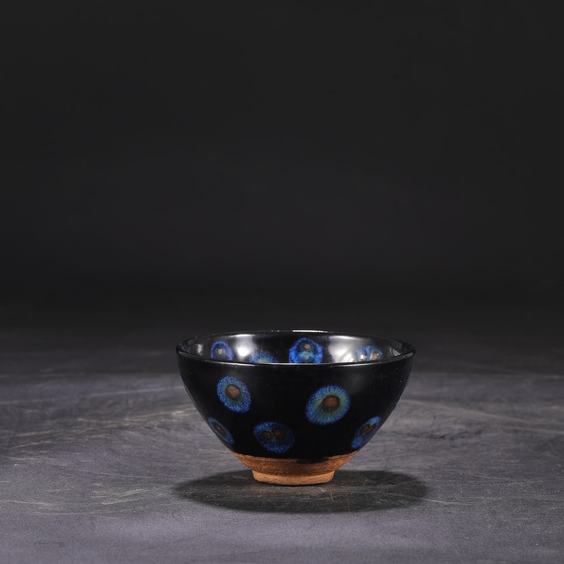 A Northern Song Dynasty Jian ware glazed bowl with a distinctive variegated pattern, formerly in the (1 of 7)