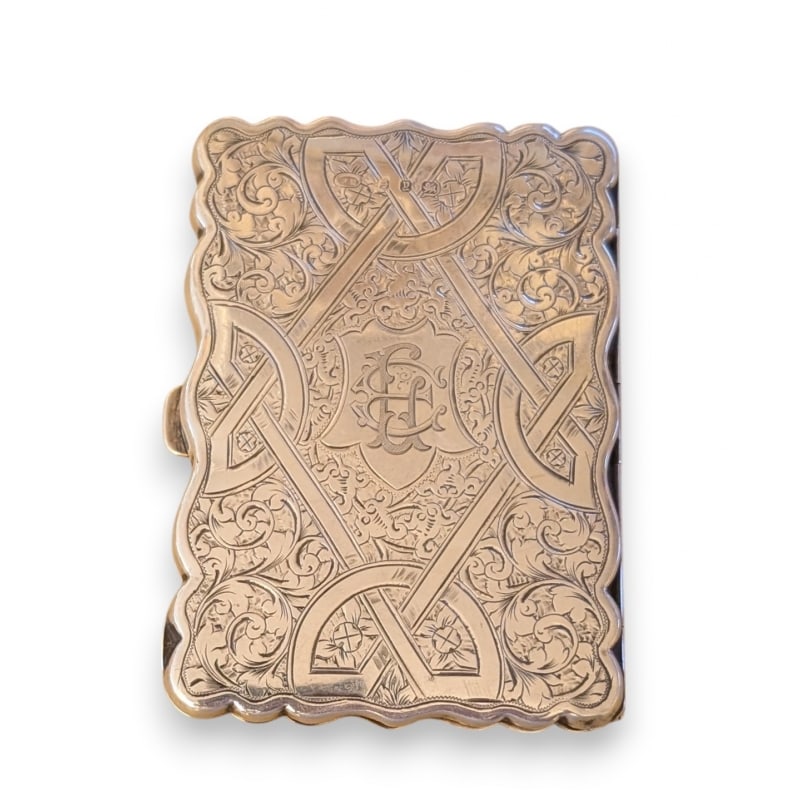 English 19th century Silver aide-mémoire: Silver aide-mémoire by W.M. Hayes, Birmingham, 1898.Monogrammed ELOrigin: EnglandPeriod: 19th centuryMaterials: SilverDimensions: Ht 10 x 7 x 1 cm