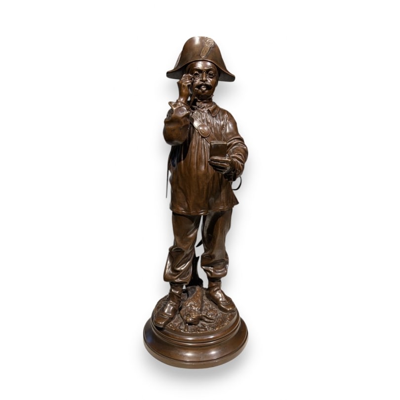 19th century Bronze sculpture "The Gamekeeper" by CHENIER (1 of 4)