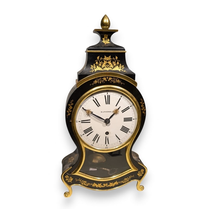 Swiss Neuchâtel clock signed SUMISWALD: Neuchâtel clock signed W. Moser-Baer SUMISWALD1124Origin: SwitzerlandPeriod: 20th centuryMaterials: WoodDimensions: Ht 62 x 31 x 11 cm