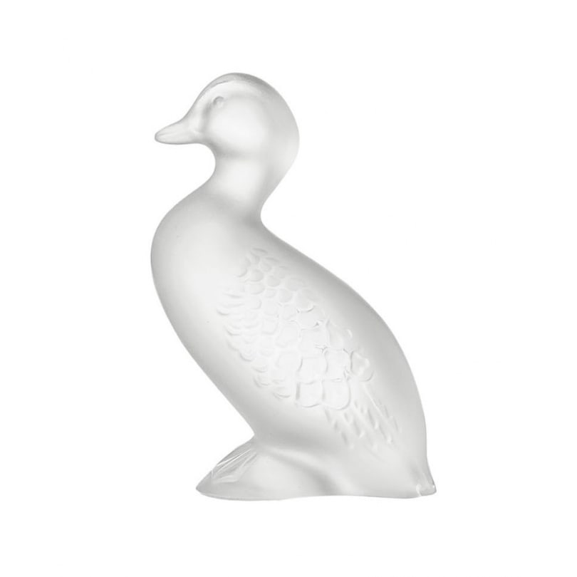 Glass duck signed Lalique France: Glass duck signed Lalique FranceOrigin: FrancePeriod: 20th centuryMaterials: GlassDimensions: Ht 7 x 4.5 x 3.5 cm