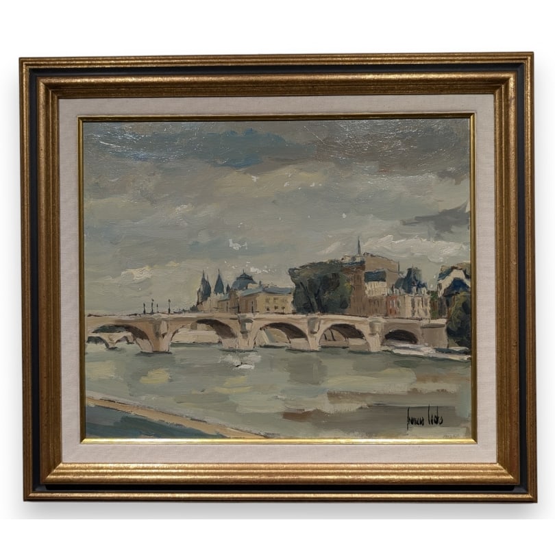 French Painting "Paris" signed Francis LODS: Oil on canvas "Paris" signed Francis LODSOrigin: FrancePeriod: 20th centuryMaterials: Oil on canvasDimensions: Ht 37 x 45 cmFrame dimensions: Ht 53 x 61 cm